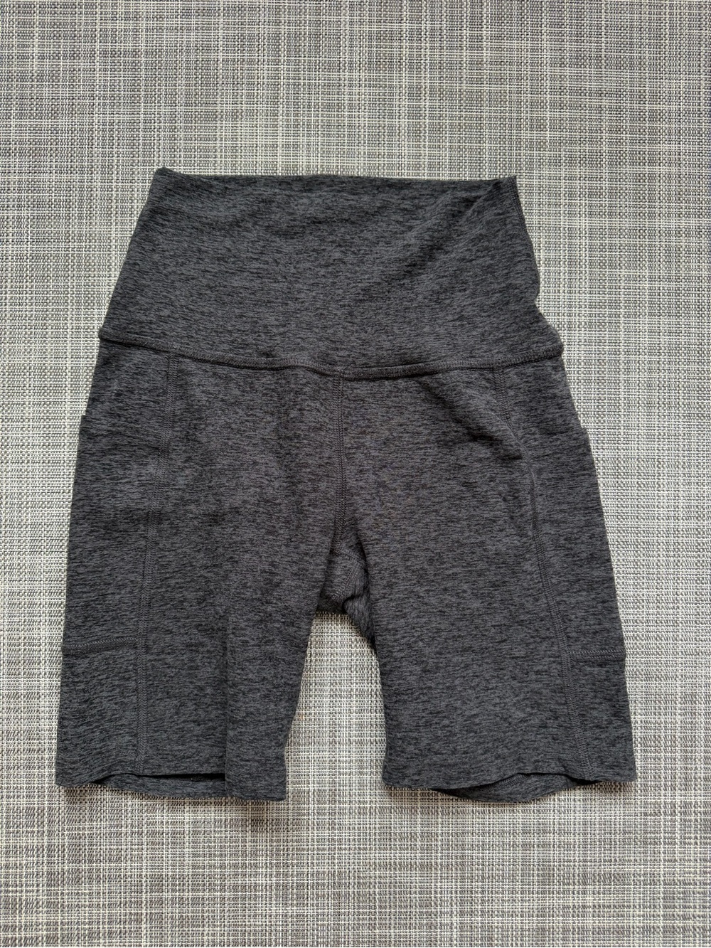 Beyond Yoga Charcoal Gray High-Rise Bike Shorts